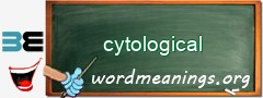 WordMeaning blackboard for cytological